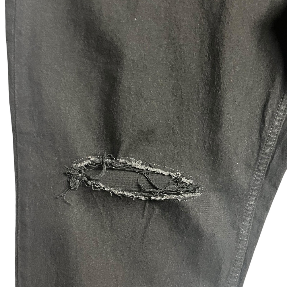 Old Navy Boyfriend Jeans Plus SZ 20 Black Mid-Rise Distressed Ripped NEW HI Rise - Picture 2 of 10